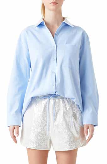 Oversize Oxford Button-Up Shirt