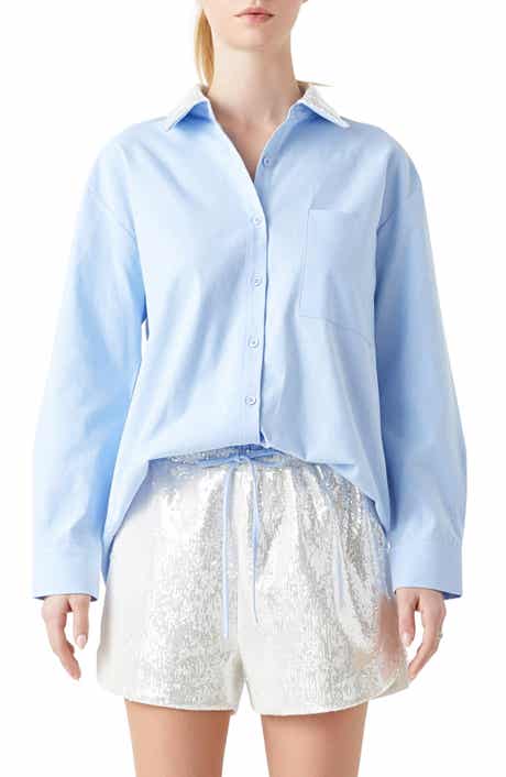 Oversize Oxford Button-Up Shirt