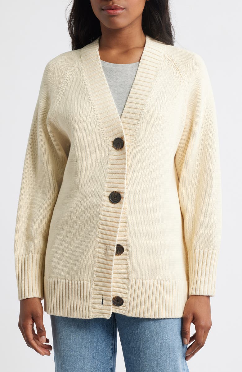 Oversized Cotton Cardigan