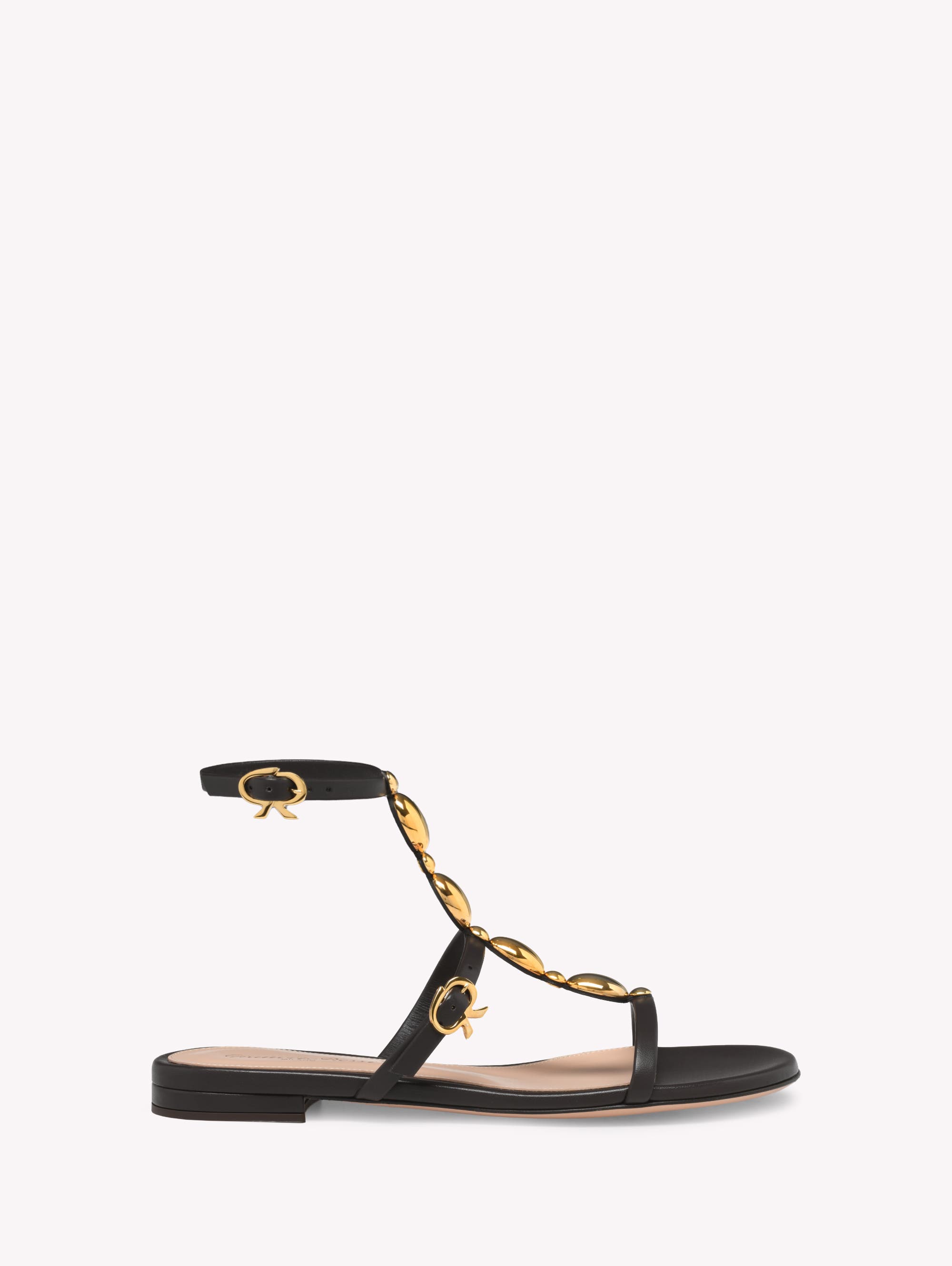 Gianvito Rossi Kalinda Flat Sandals, Main, color, 