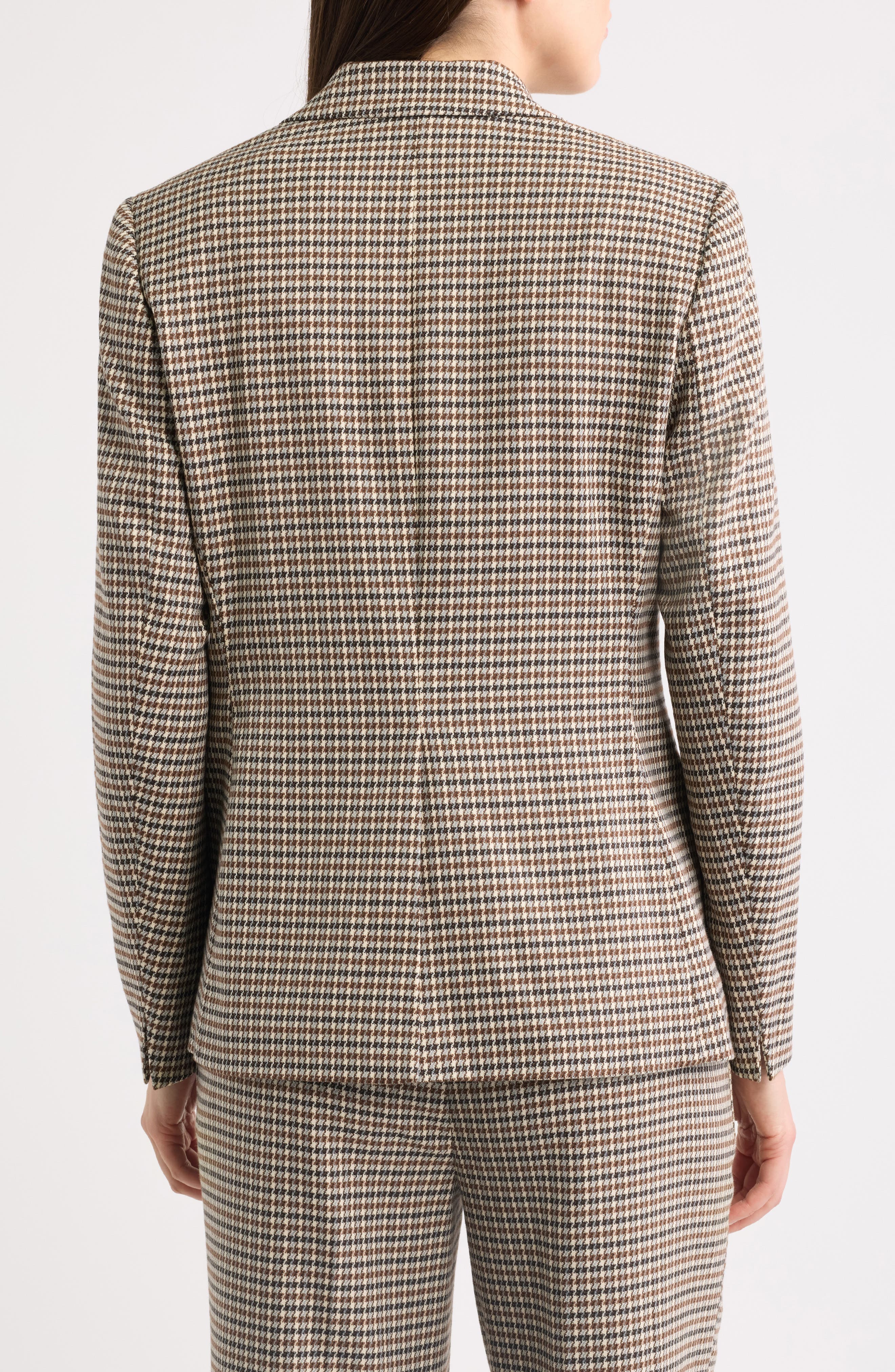 Anne Klein Plaid One-Button Blazer (Women) | Nordstrom