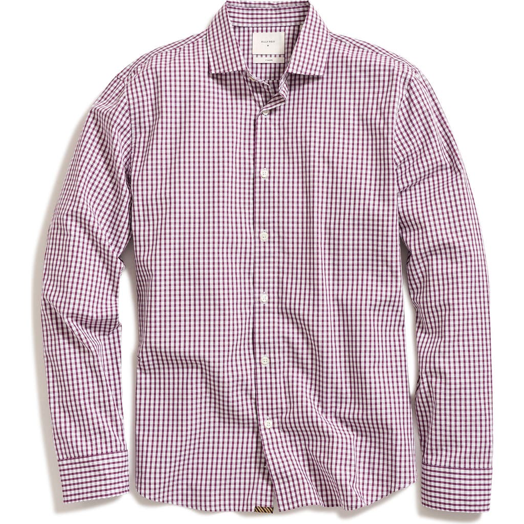 Billy Reid Hutcheson Standard Fit Check Cotton Button-up Shirt In White/multi
