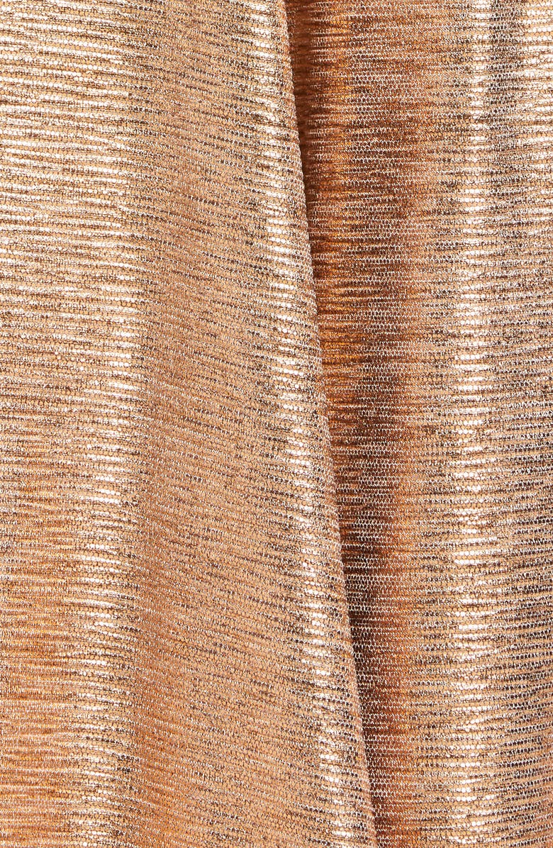 Talbot Runhof Mirror Ball Drape Back Trumpet Gown, Alternate, color, 