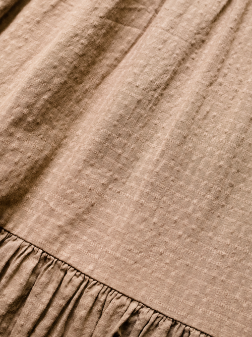 Able Leia Long Sleeve Maxi Dress In Driftwood