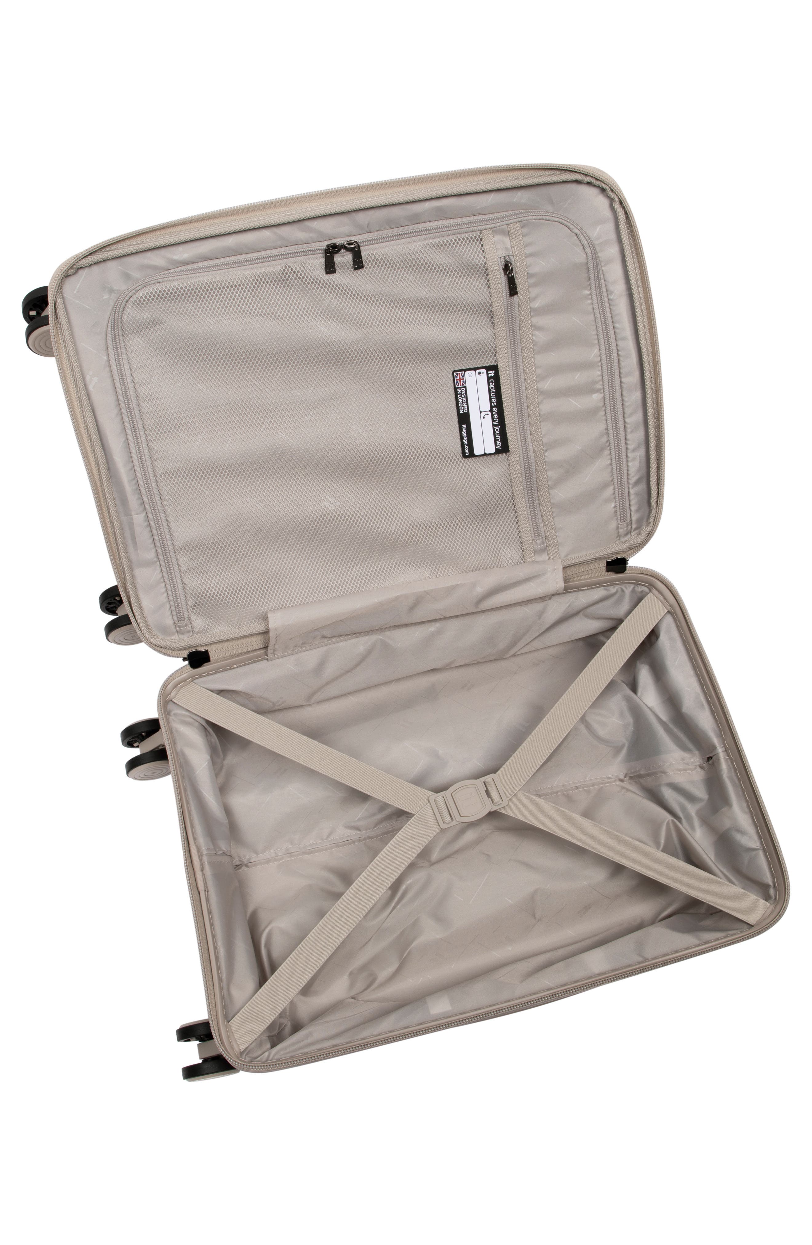 IT LUGGAGE Spontaneous 22-Inch Hardside Checked Expandable Spinner, Alternate, color, Feather Gray