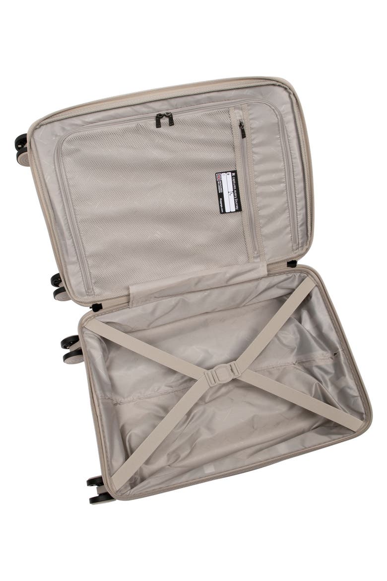 Spontaneous 30-Inch Hardside Checked Expandable Spinner, Alternate, color, FEATHER GRAY