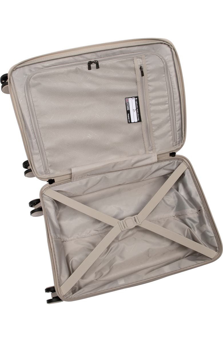 IT LUGGAGE Spontaneous 22-Inch Hardside Checked Expandable Spinner, Alternate, color, Feather Gray