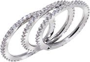 BY ADINA EDEN CZ Pavé Three-Stack Eternity Ring