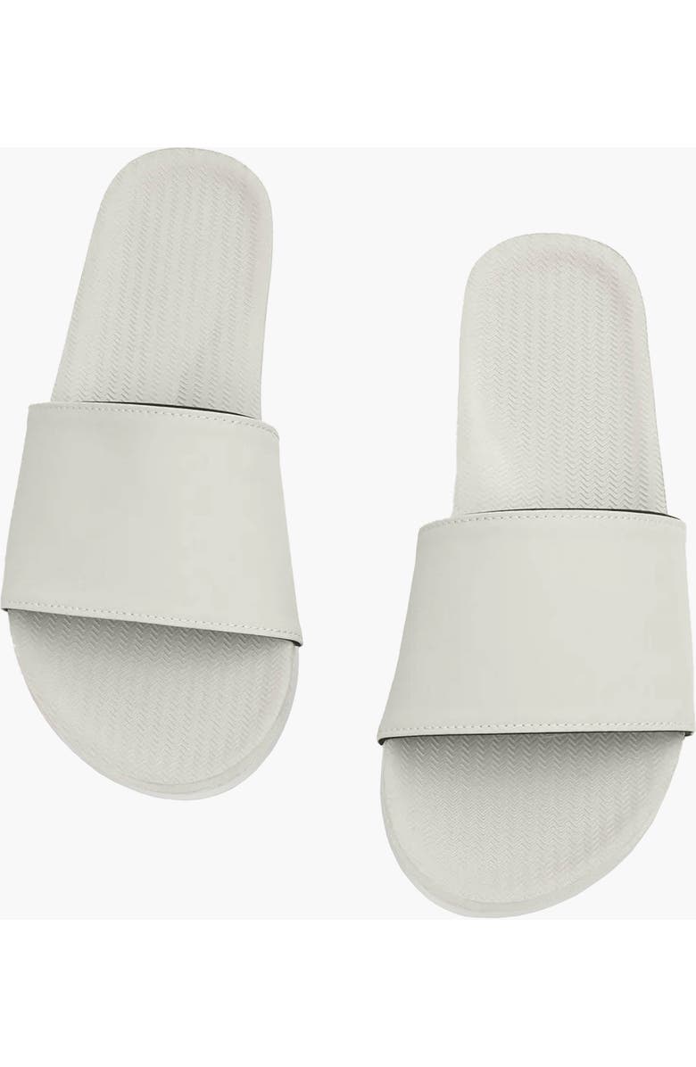 Indosole Responsibly-Made Sneaker Sole Slide Sandals, Alternate, color, Sea Salt / Sea Salt Sole