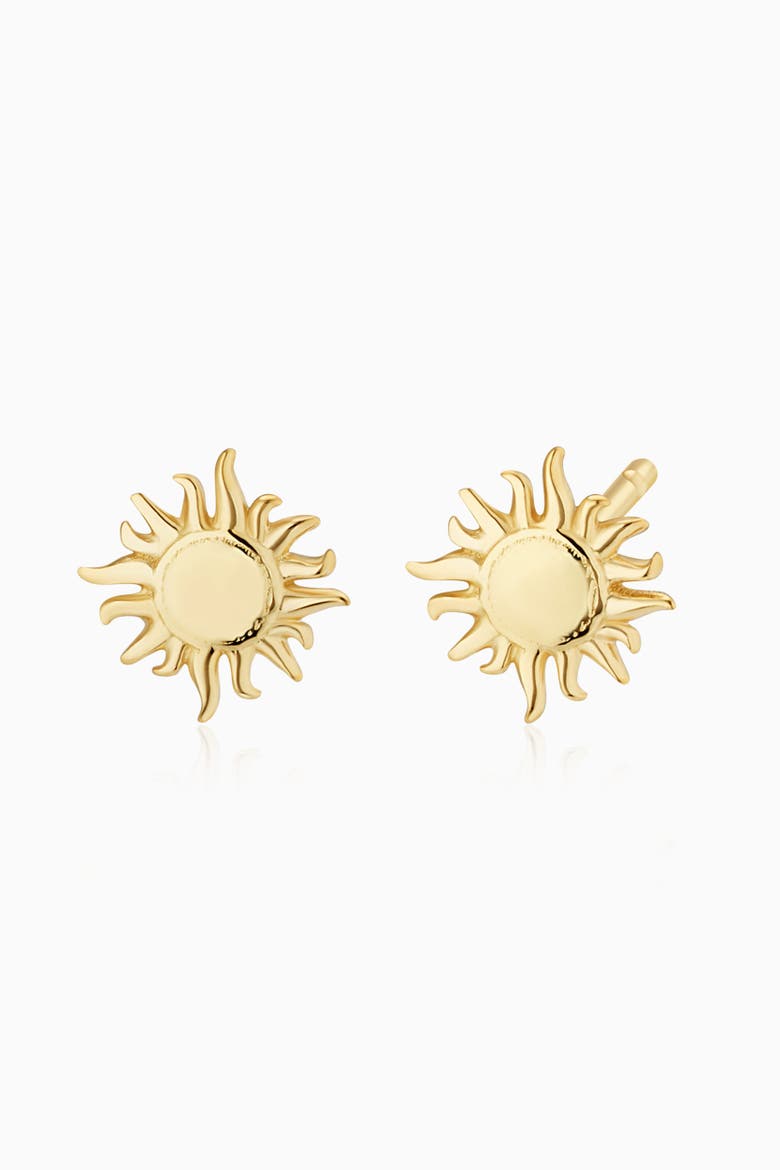 14K Yellow Gold Sunny Day Studs, Main, color, Yellow Gold