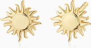 Oradina 14K Yellow Gold Sunny Day Studs