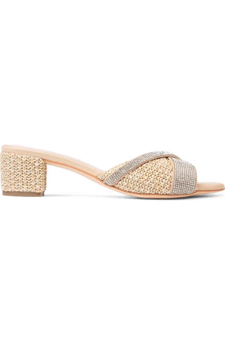 patricia green Milan Crystal Block Heel Slide Sandal, Alternate, color,