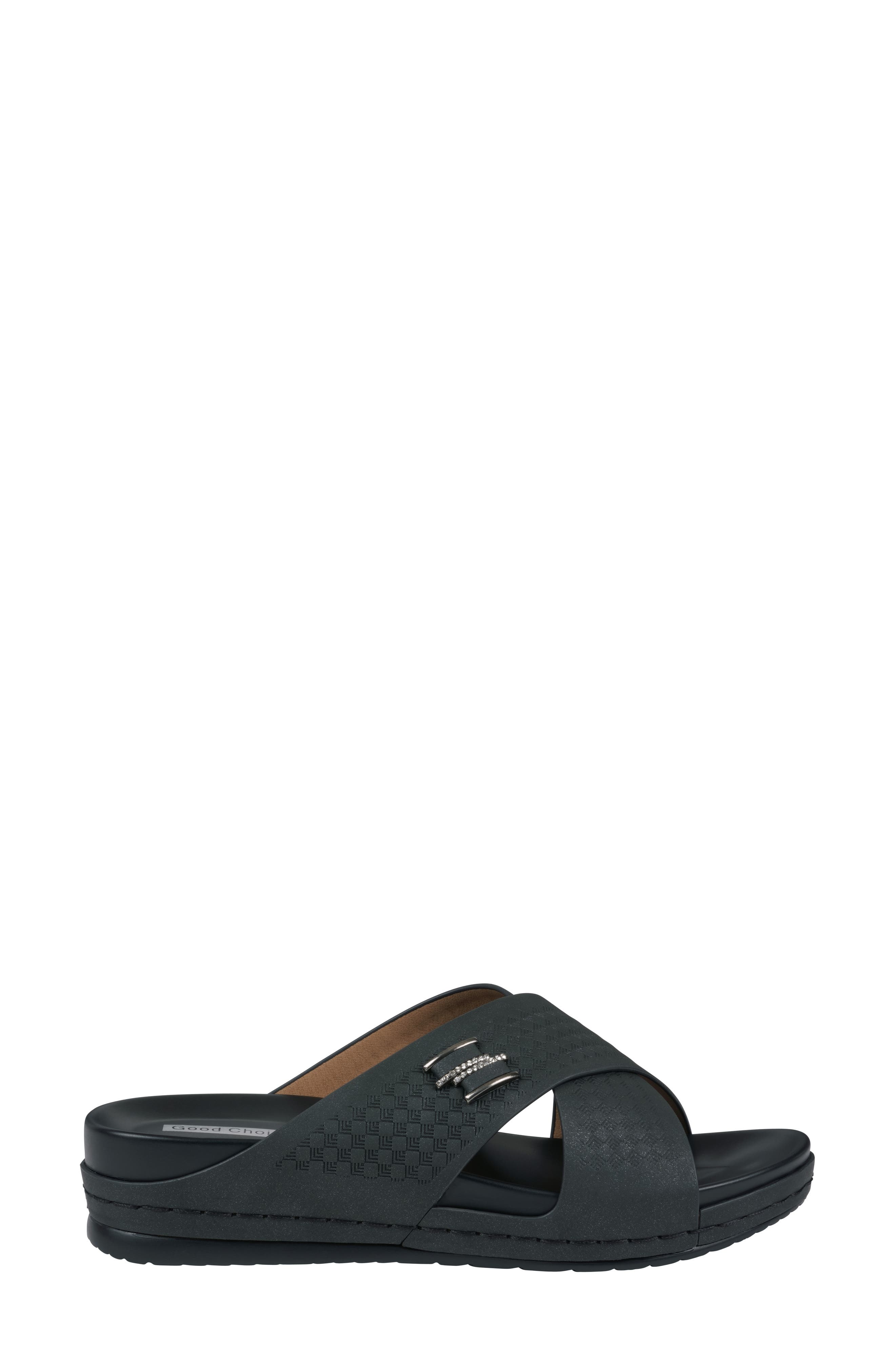 GC SHOES Carter Comfort Slide Sandal, Alternate, color, Black