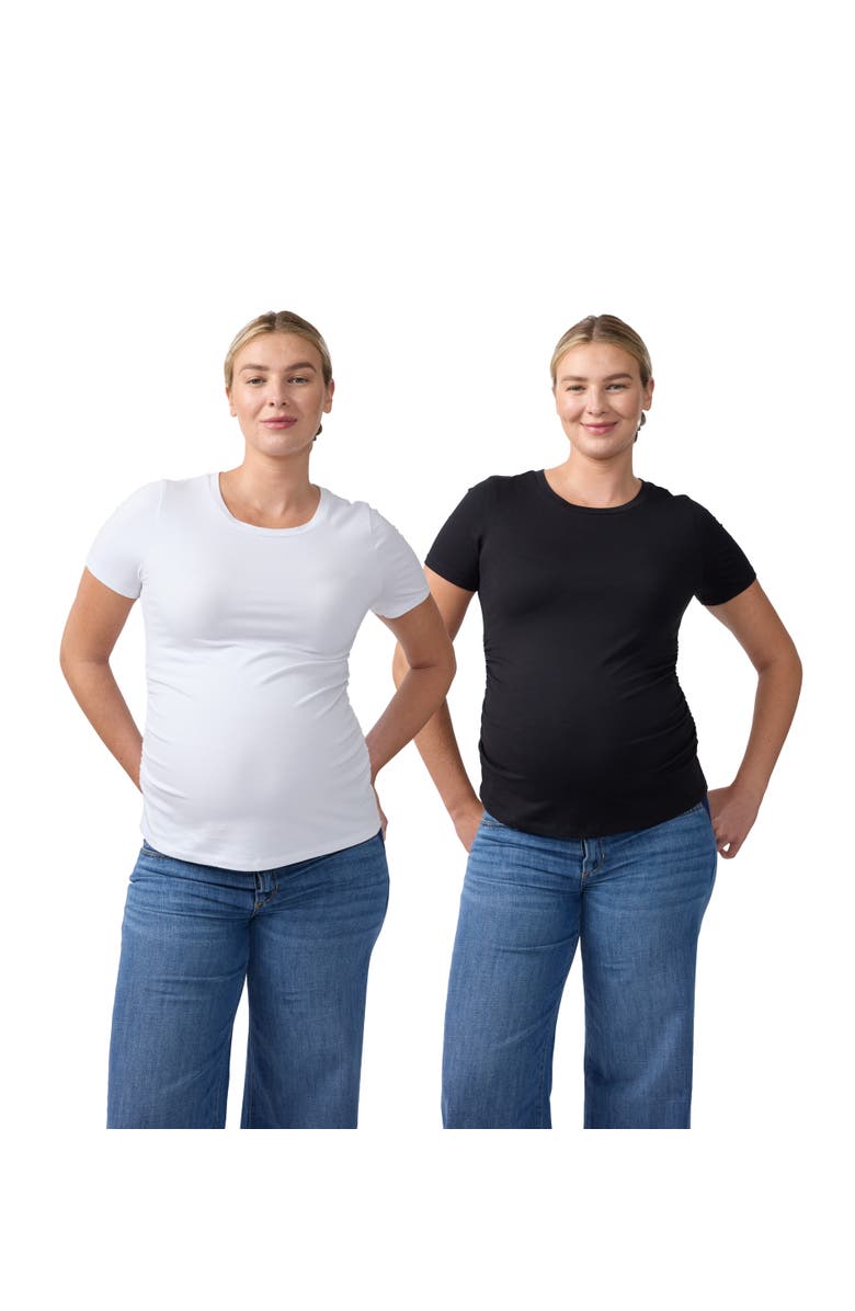 Ingrid & Isabel Core Tee Bundle, Main, color, Black/White
