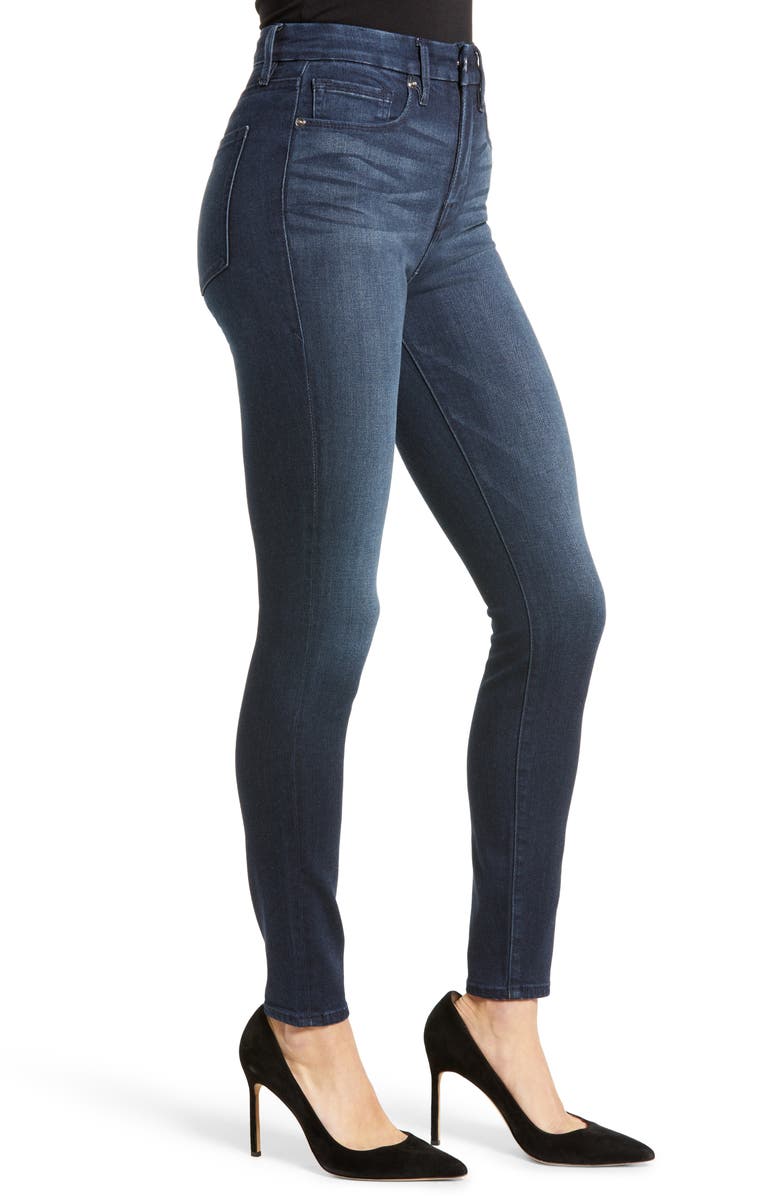 Good American Good Legs High Waist Ankle Skinny Jeans, Alternate, color, Blue600