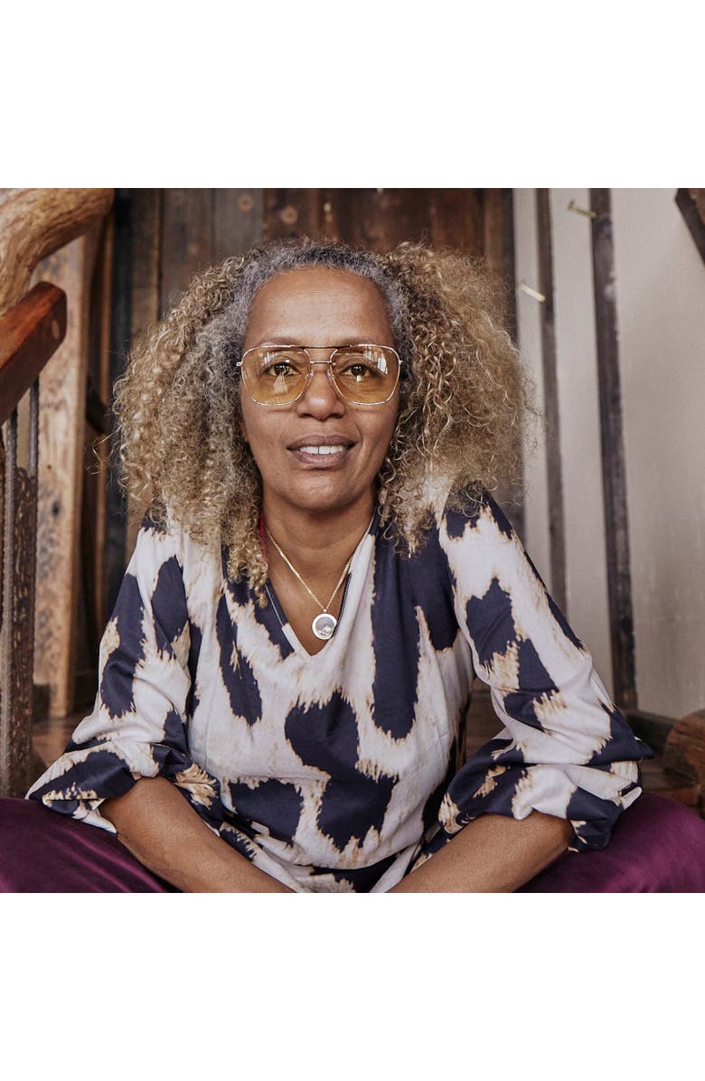 Caddis Hooper | Reading Glasses, Alternate, color, Polished Gold Yellow