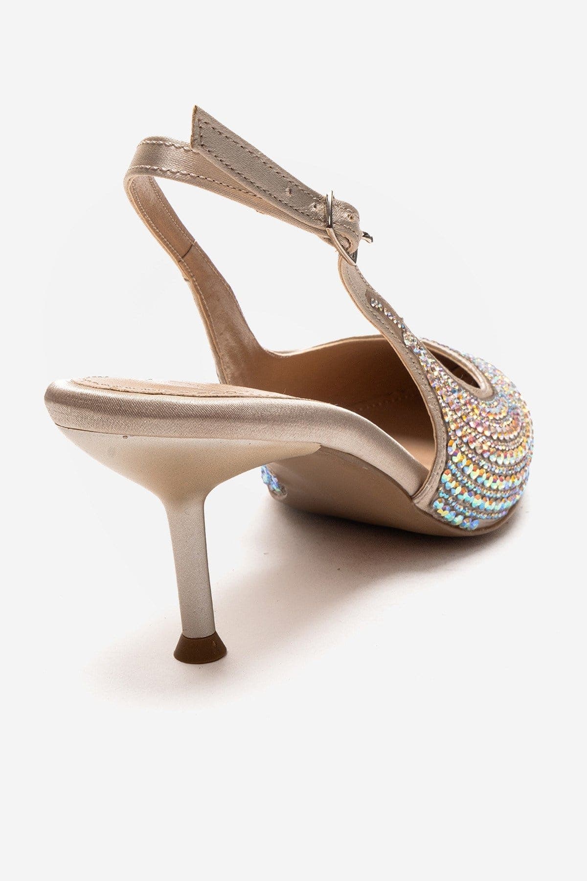 Prologue Shoes Yasmina Embellished Stiletto Pump, Alternate, color, Nude