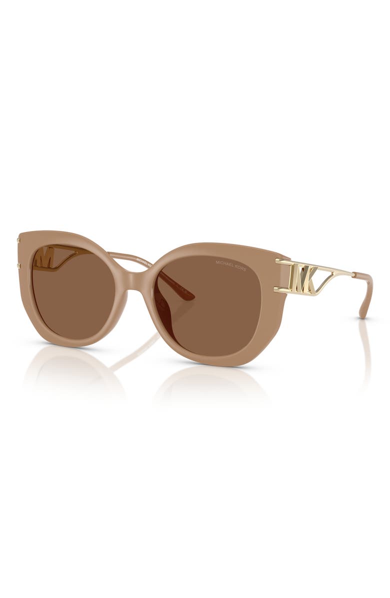 Michael Kors 53mm Cat Eye Sunglasses, Alternate, color, Caramel