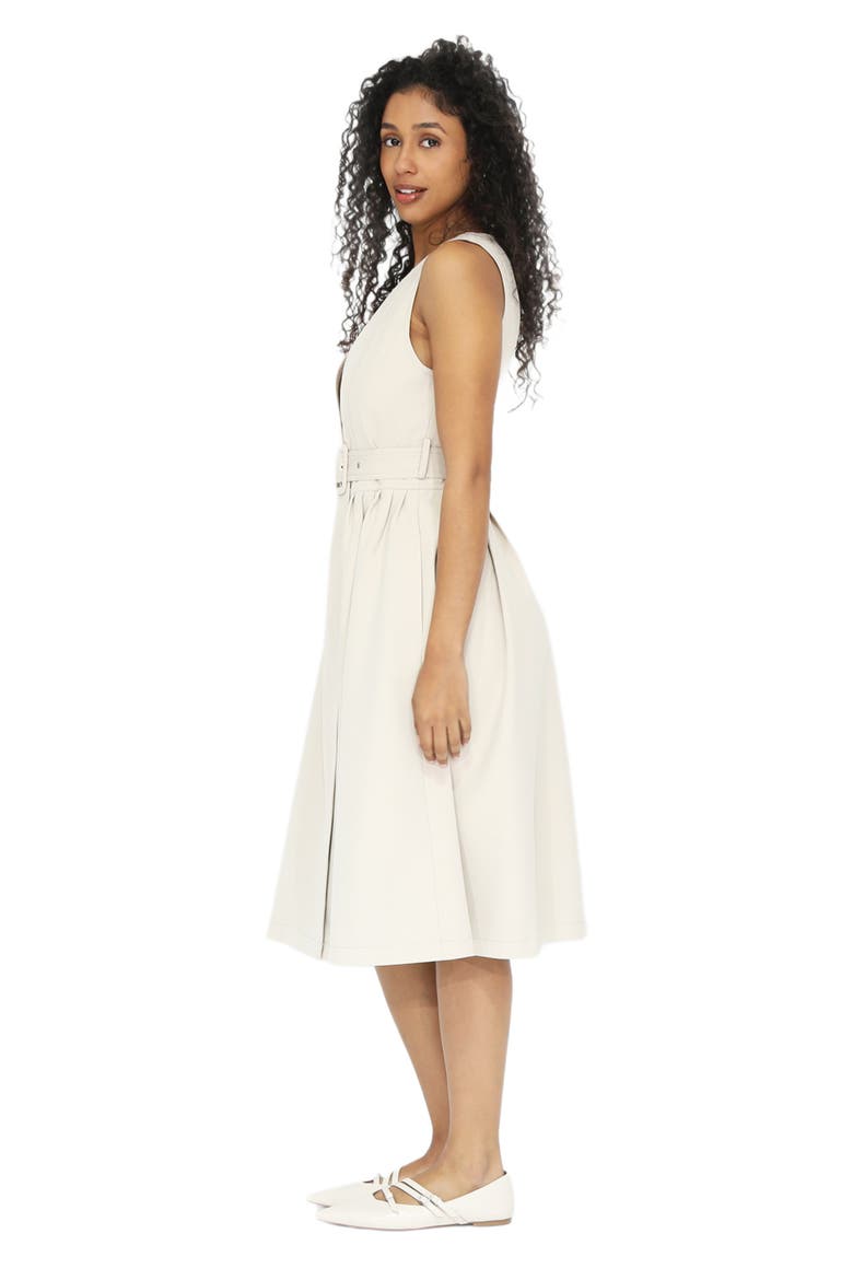 Miss Independence Midi Dress, Alternate, color, Sand