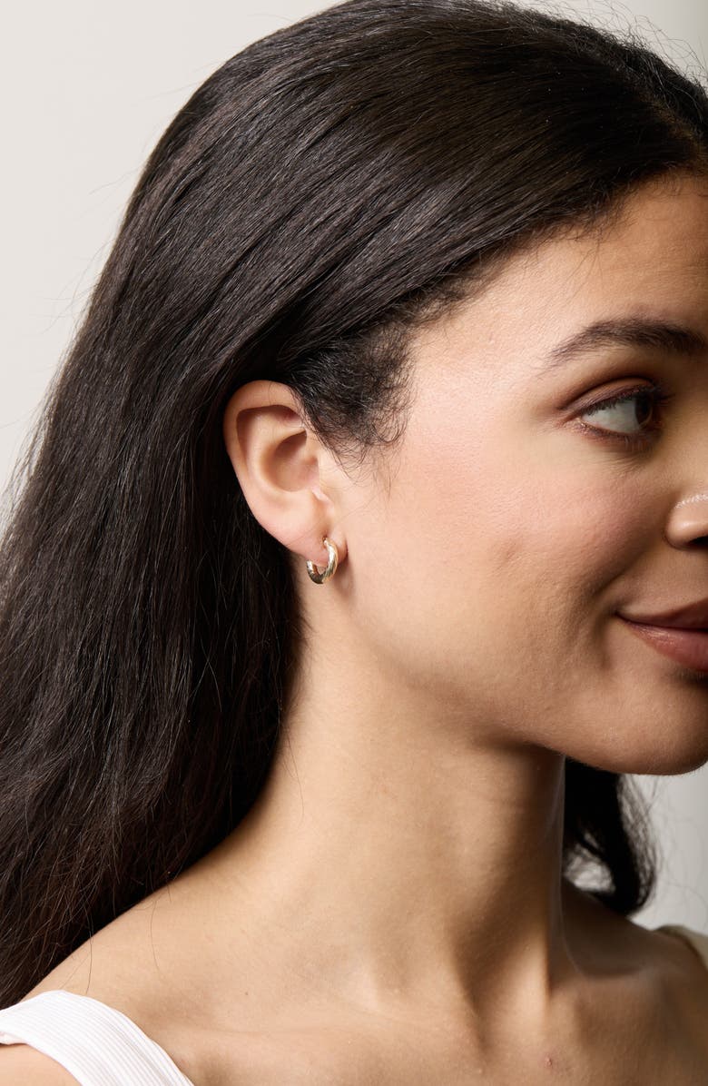 Bony Levy 14K Gold Huggie Hoop Earrings, Alternate, color, 14K Yellow Gold