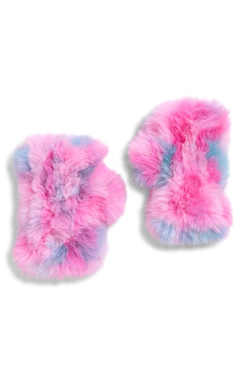Kids' Faux Fur Fingerless Mittens