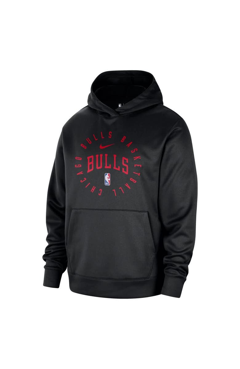 Nike Men's Nike Black Chicago Bulls 2024/25 Spotlight On-Court Practice Performance Pullover Hoodie, Alternate, color, Black