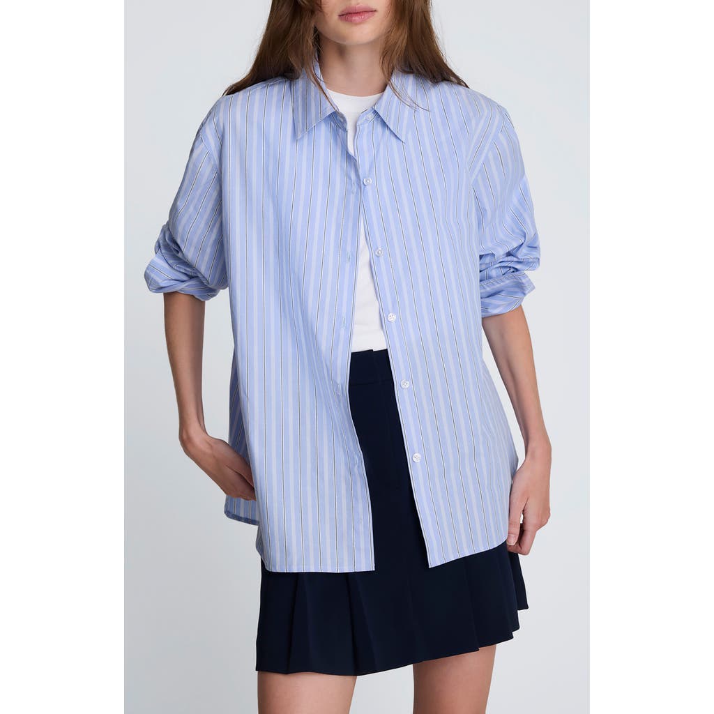 Kenneth Cole Flip Cufly Button-up Shirt In Blue