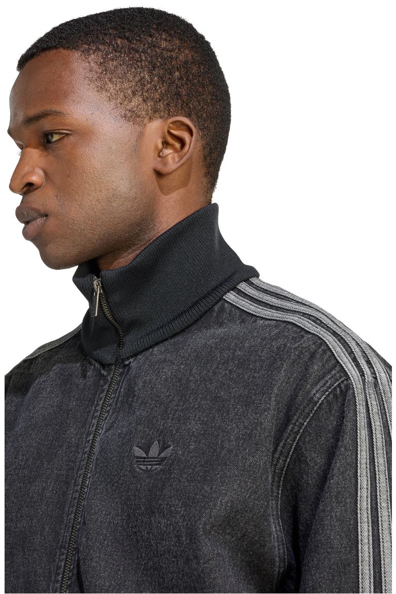 Firebird Denim Track Jacket, Alternate, color, TRUE BLACK DENIM