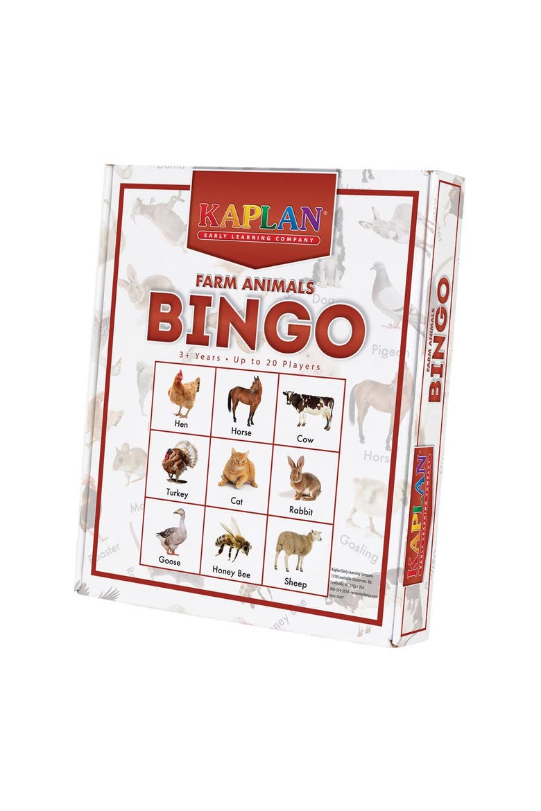 Farm Animals Bingo Game, Alternate, color, Multicolor
