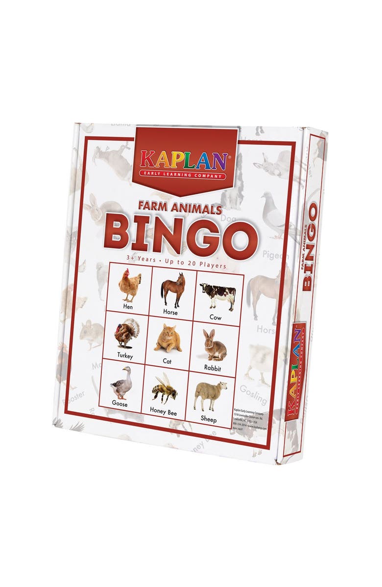 Kaplan Early Learning Company Farm Animals Bingo Game, Alternate, color, Multi