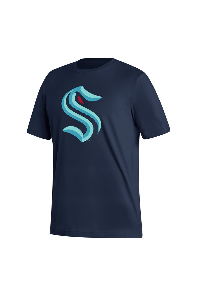 Men's adidas Philipp Grubauer Navy Seattle Kraken Fresh Name & Number T-Shirt, Alternate, color, Navy