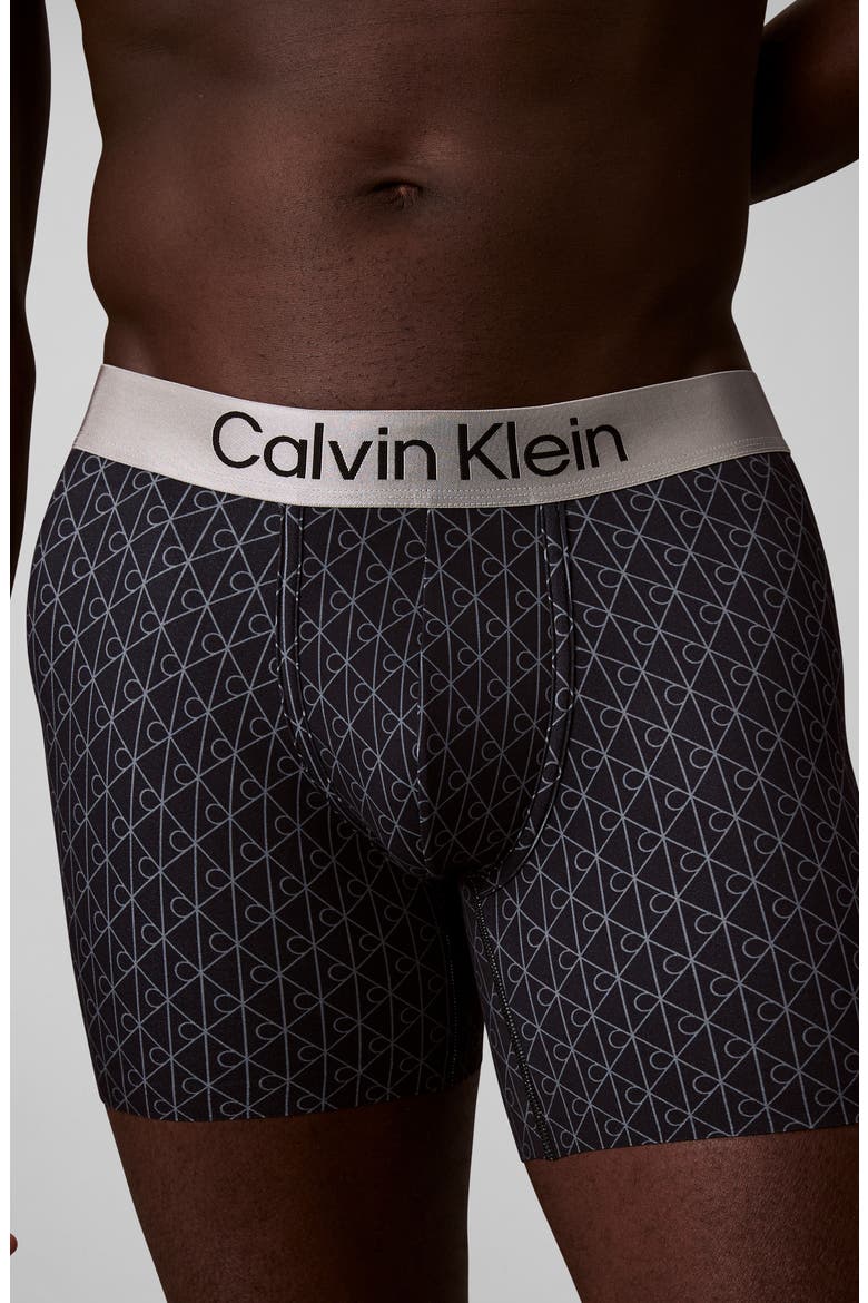 Brushed Microfiber Jersey Boxer Briefs, Alternate, color, BLACK/ ASHFORD GRAY