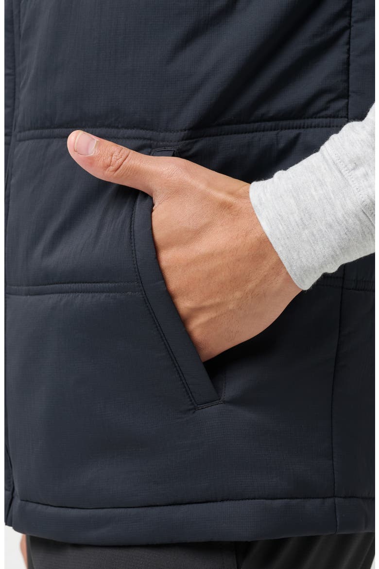 Palisades Nylon Puffer Vest, Alternate, color, BLACK