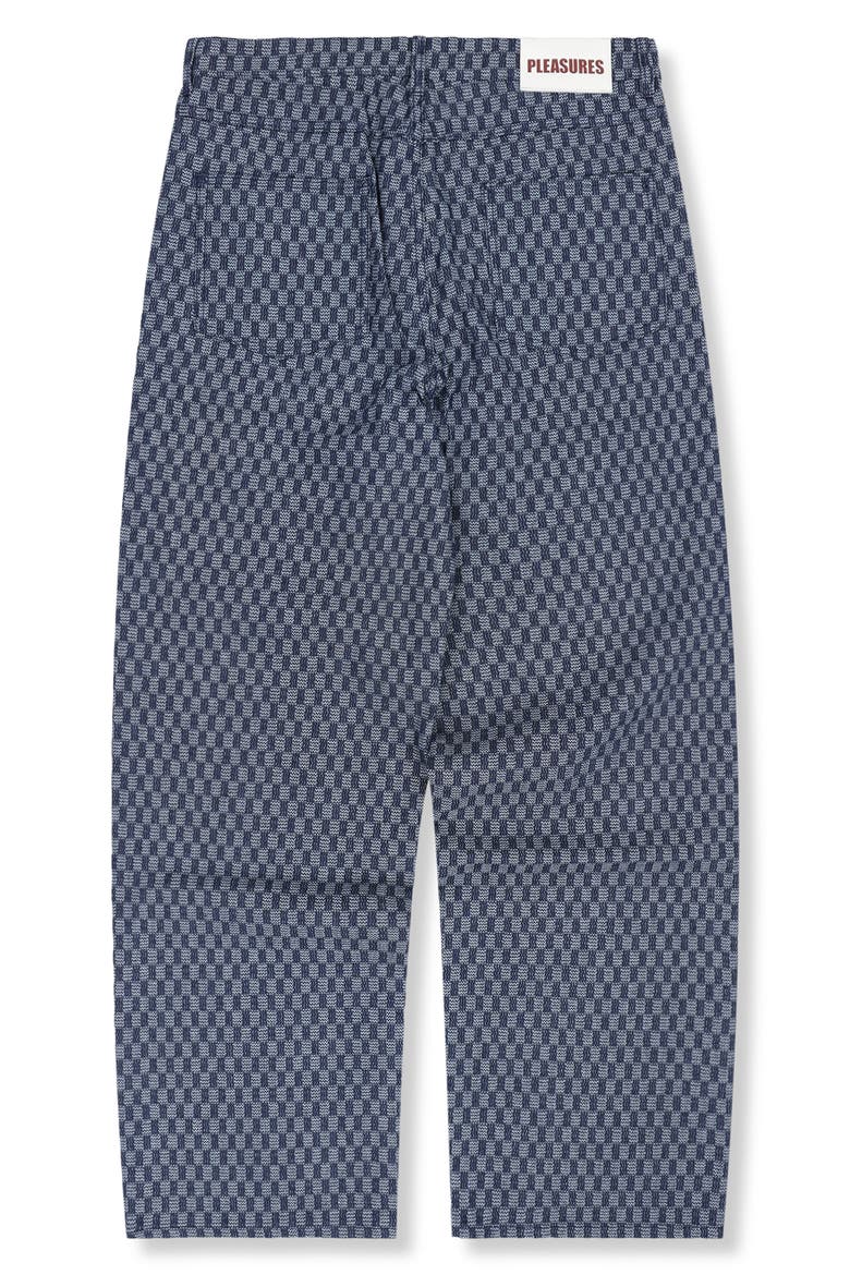Formula Check Baggy Wide Leg Jeans, Alternate, color, INDIGO CHECKER