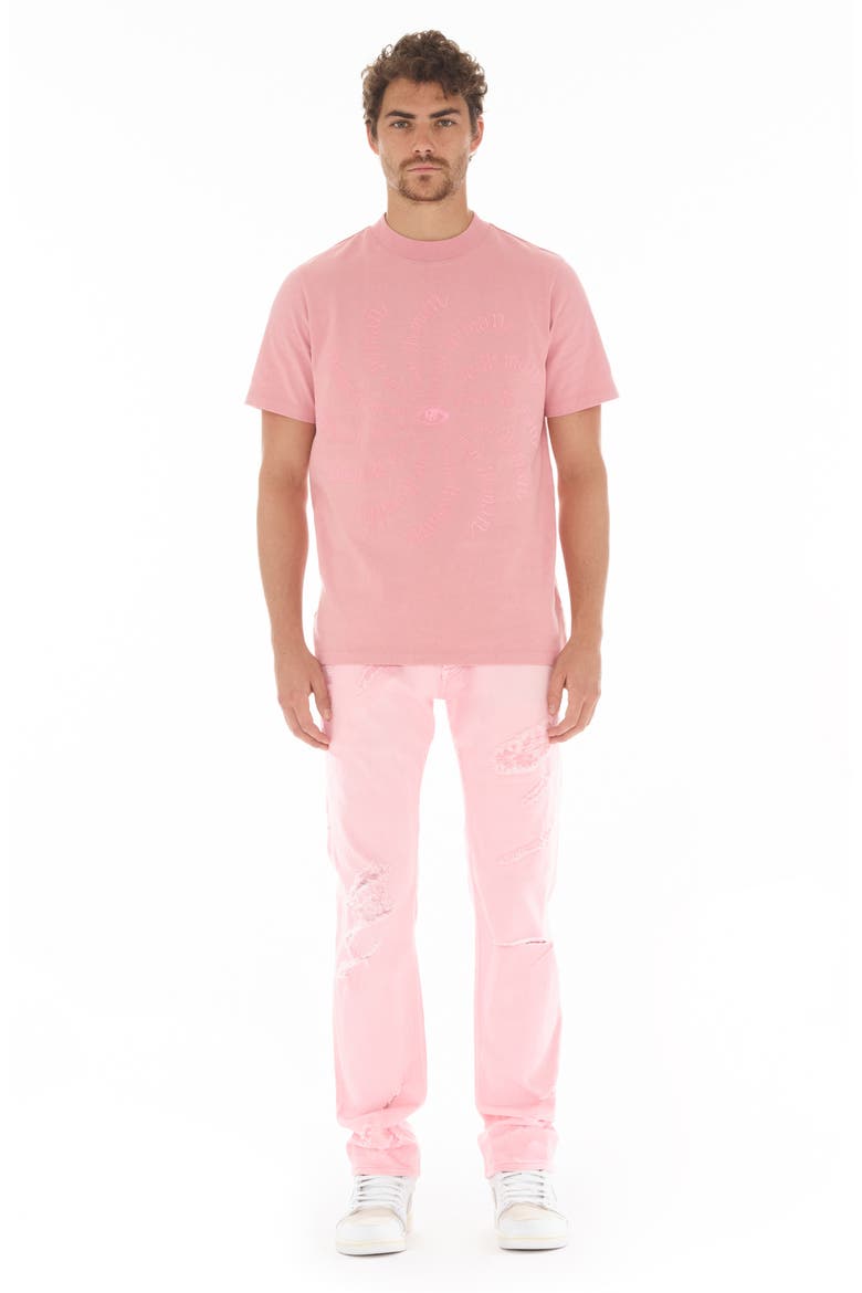 Logo Eye Crew T-Shirt, Alternate, color, CORAL
