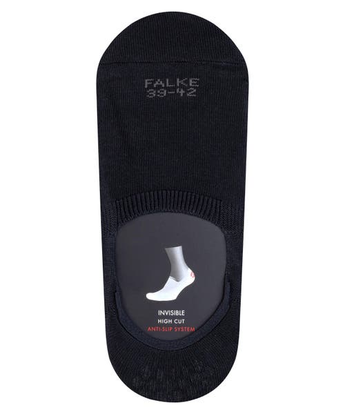 Falke Step Cotton High Cut No Show Socks In Black