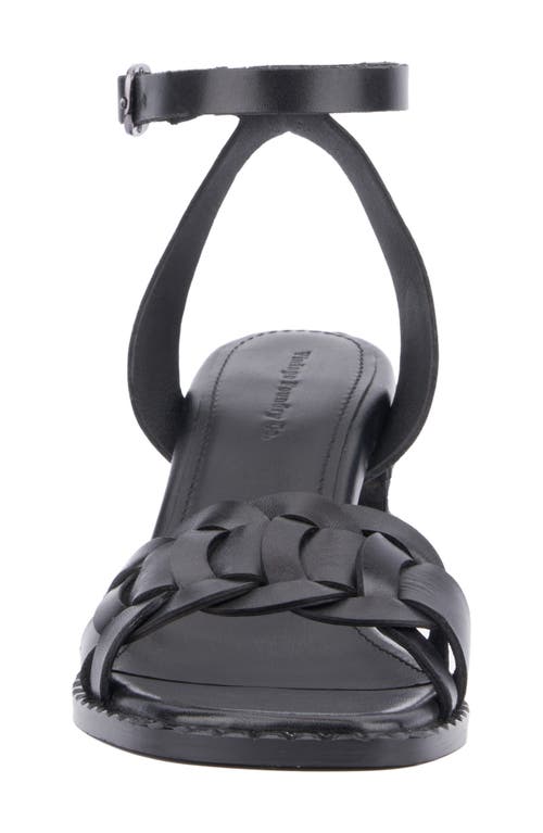 Vintage Foundry Olenna Block Heel Ankle Strap Sandal In Black