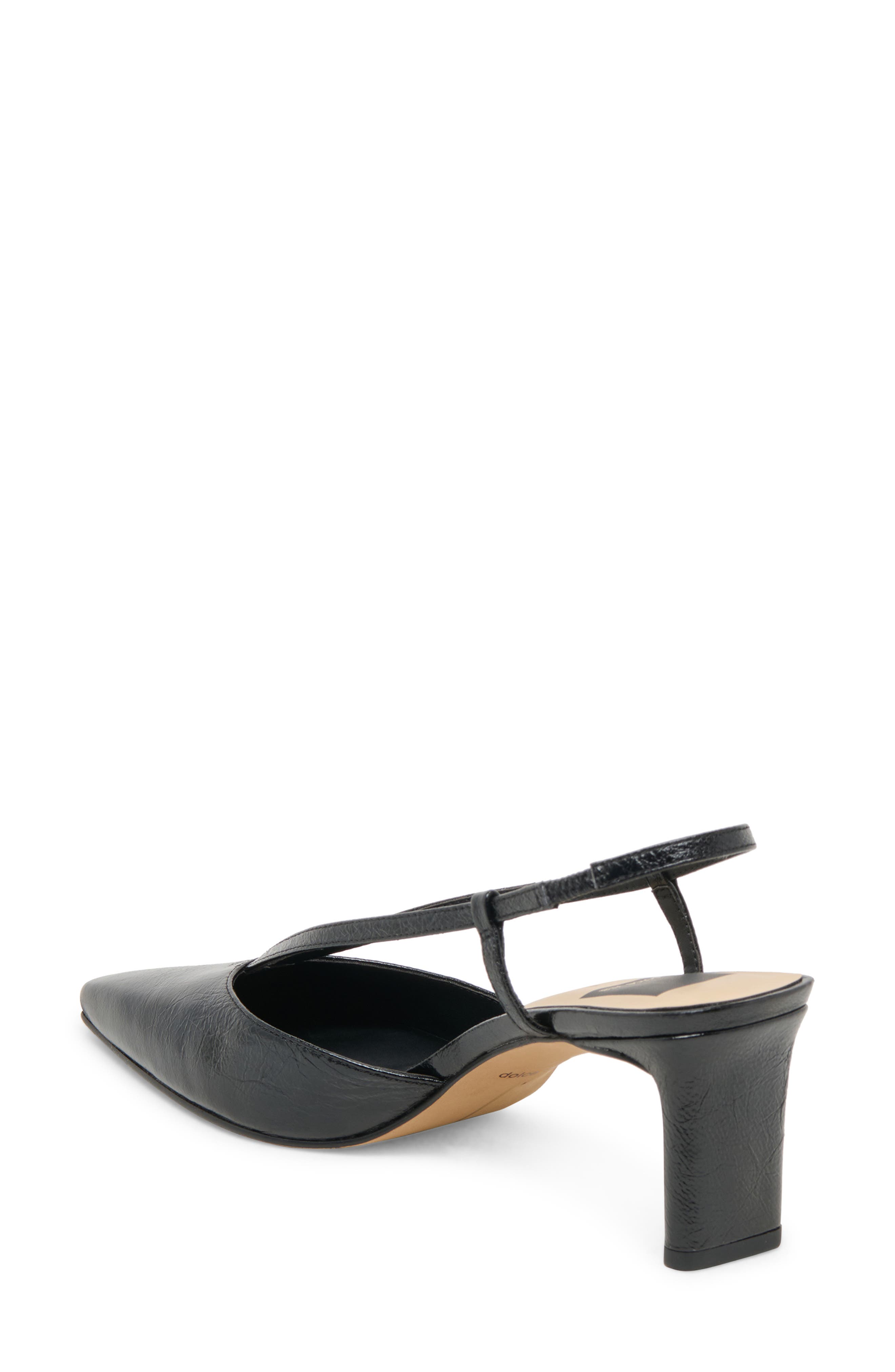 Dolce Vita Ginay Slingback Pump, Alternate, color, Black Leather