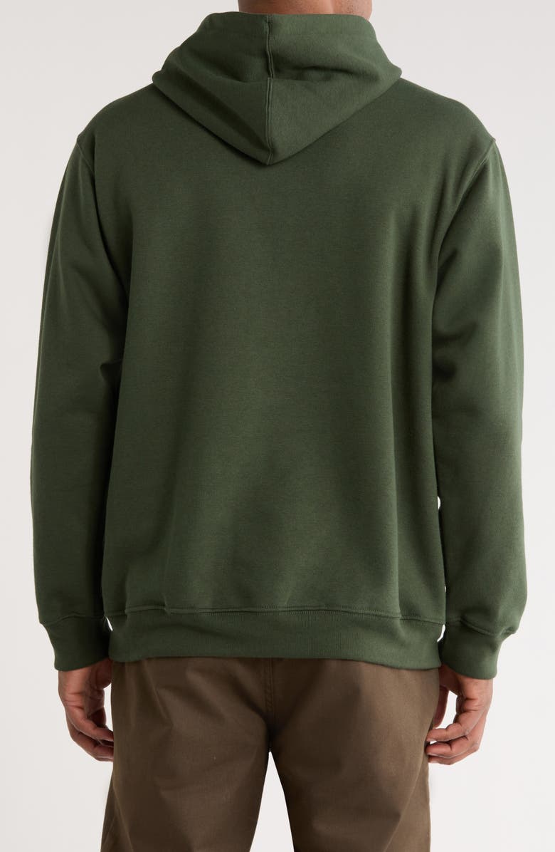 Vans Scripted Logo Cotton Blend Hoodie, Alternate, color, Dried Kelp