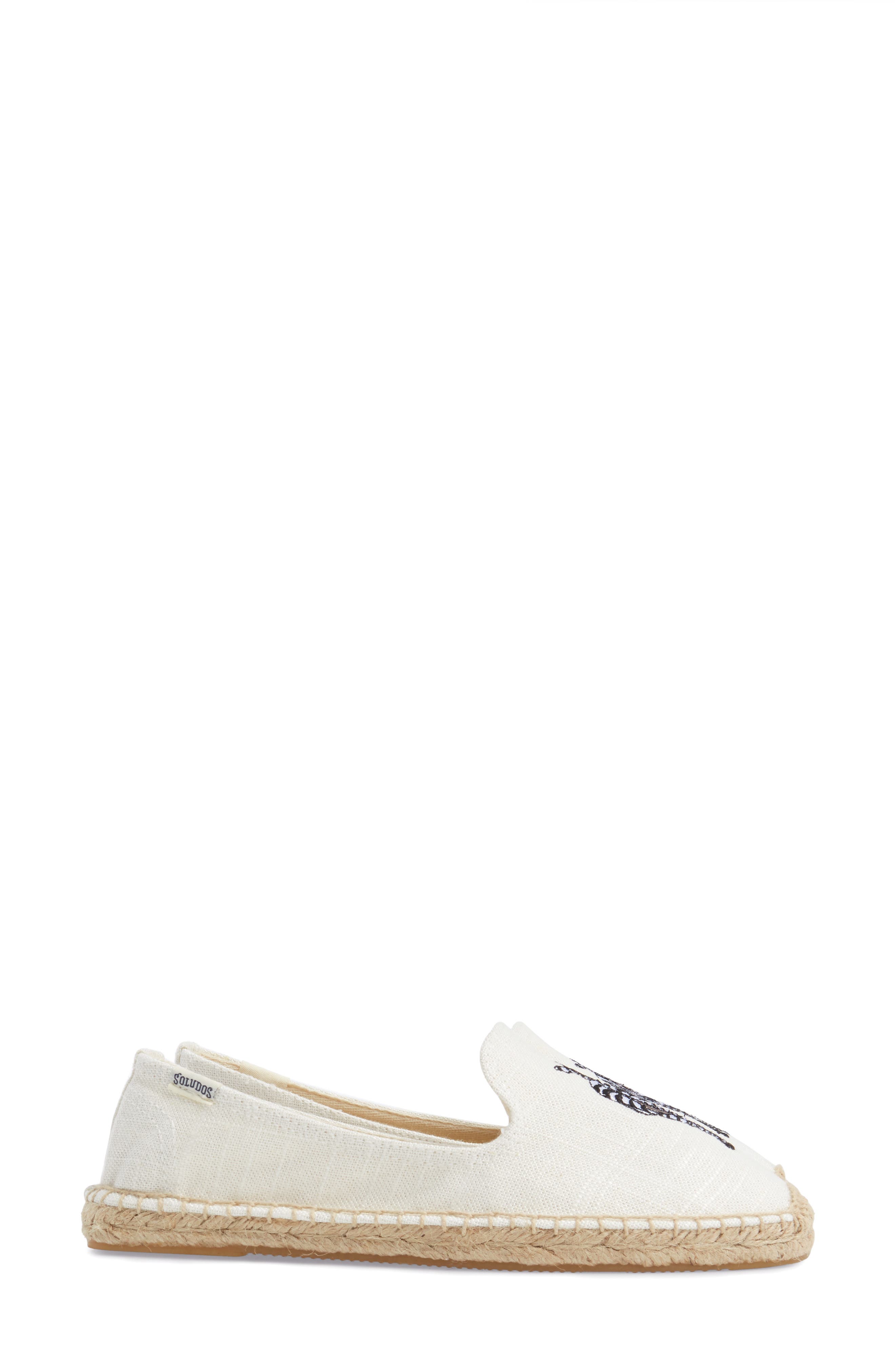 Soludos Embroidered Espadrille Slip-On, Alternate, color, 