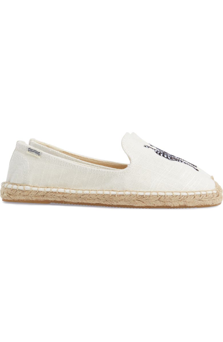 Soludos Embroidered Espadrille Slip-On, Alternate, color,