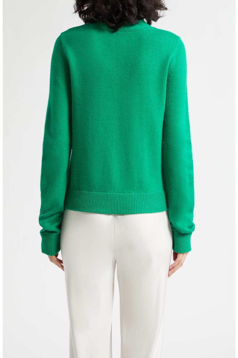 Freddie Merino Wool & Cashmere Sweater, Alternate, color, EMERALD