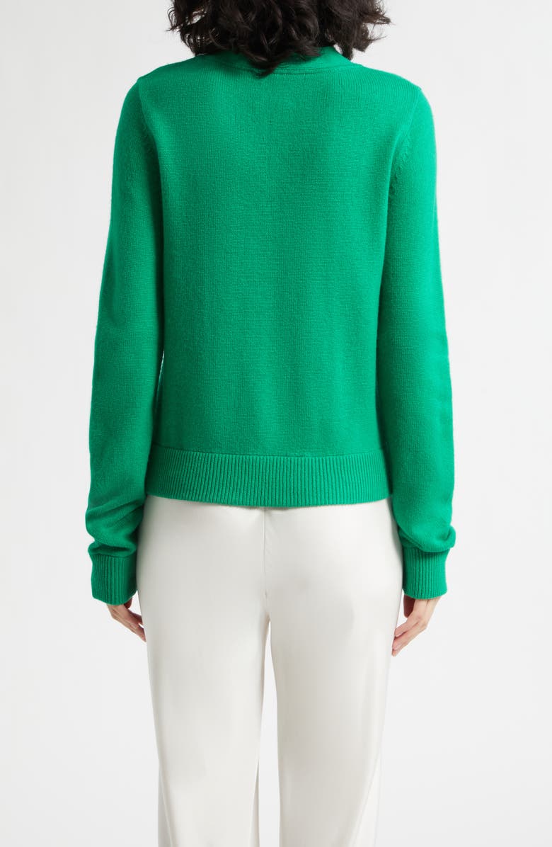 POSSE Freddie Merino Wool & Cashmere Sweater, Alternate, color, Emerald