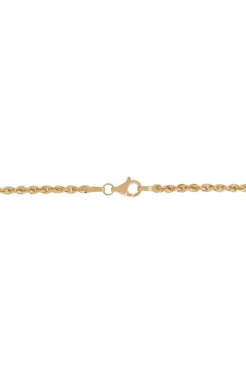 Frankie & Zoe 14k Gold Rope Chain Necklace In Gold
