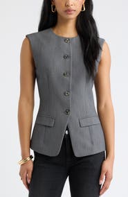 Open Edit Icon Twill Crewneck Vest