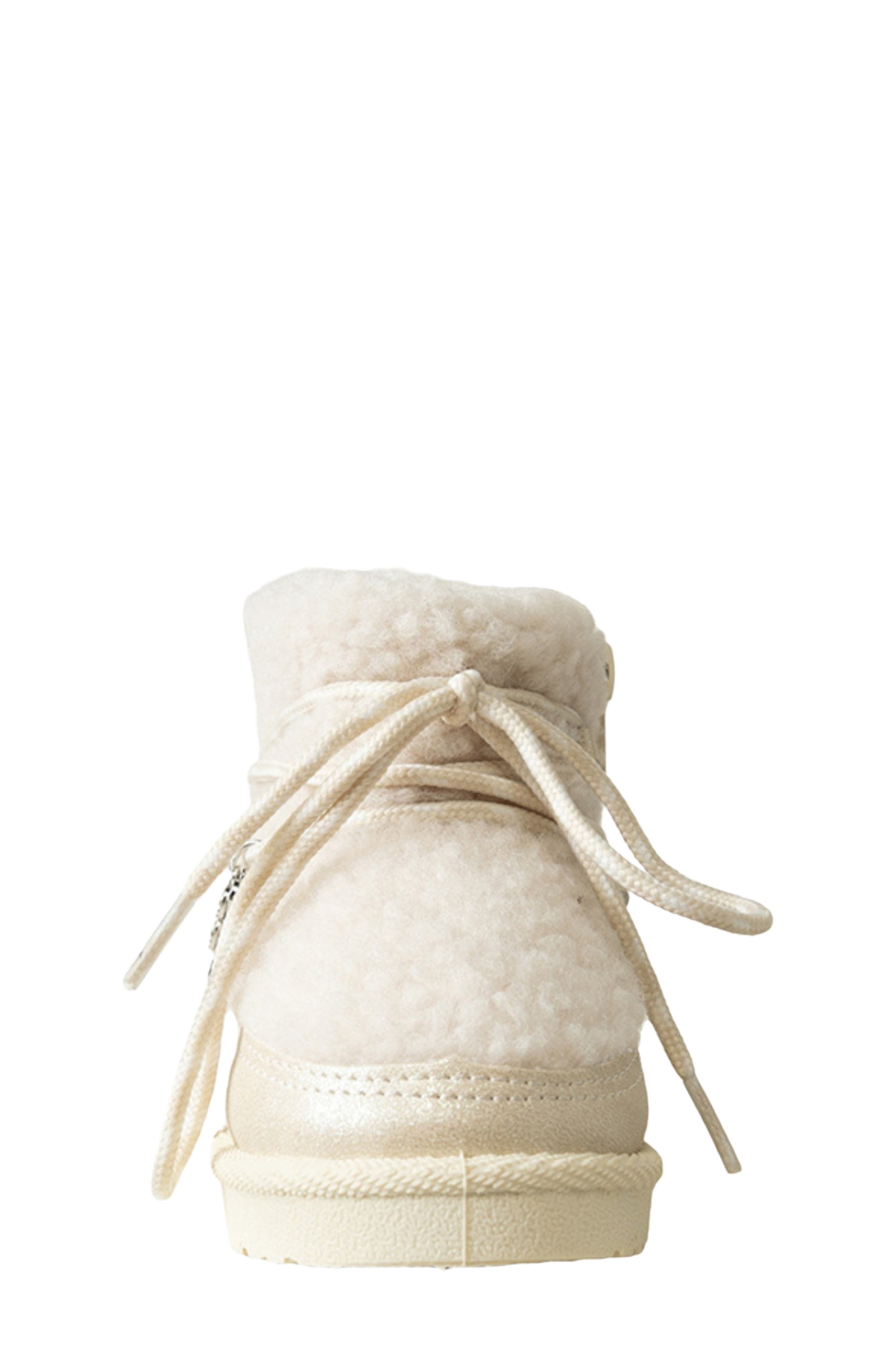 Kids' Faux Fur Hybrid Bootie, Alternate, color, CREAM