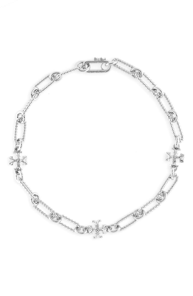 Tory Burch Roxanne Beaded Chain Necklace, Main, color, 