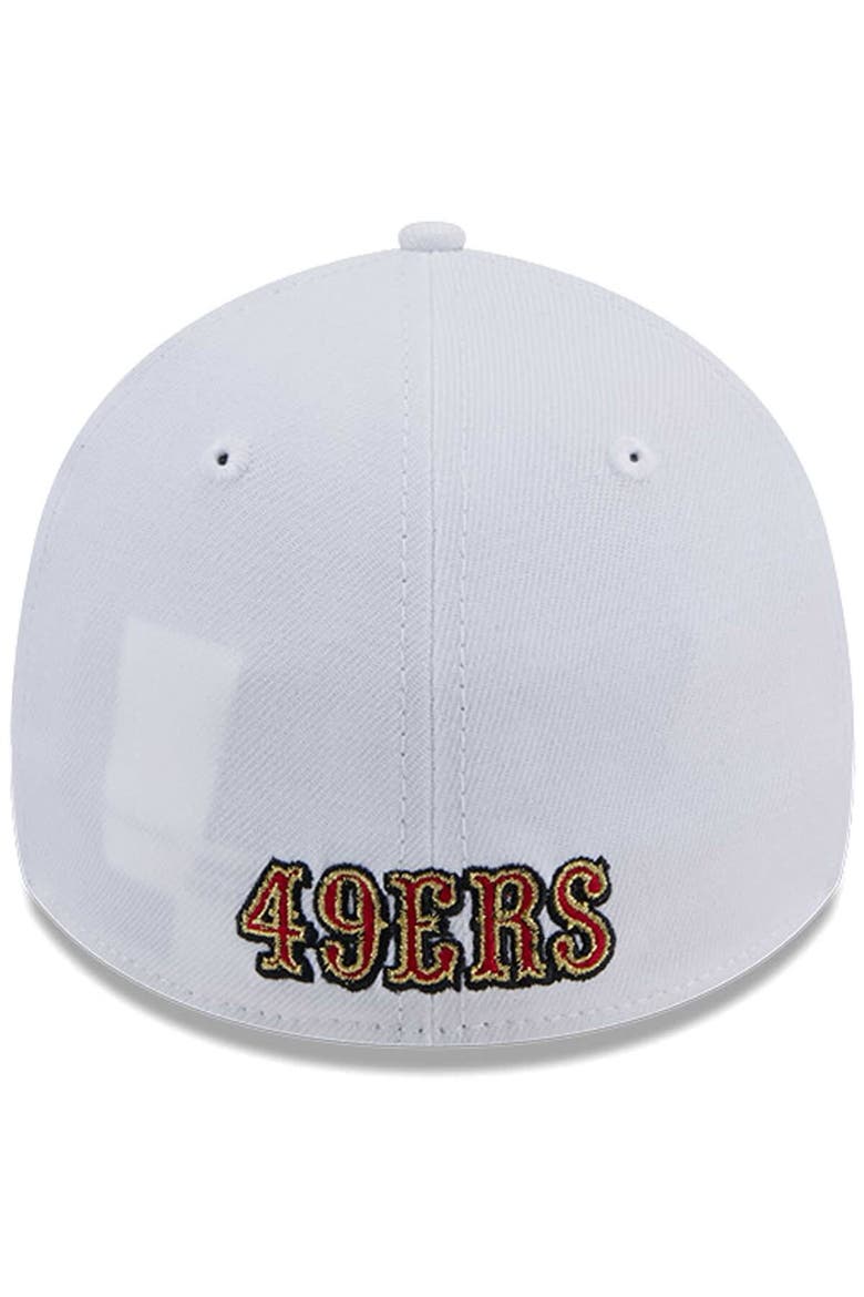 Men's New Era White San Francisco 49ers Main 39THIRTY Flex Hat, Alternate, color, White