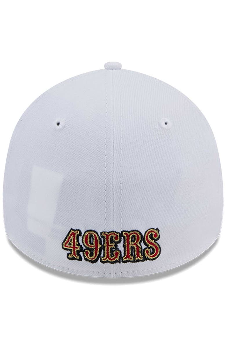 New Era Men's New Era White San Francisco 49ers Main 39THIRTY Flex Hat, Alternate, color, 