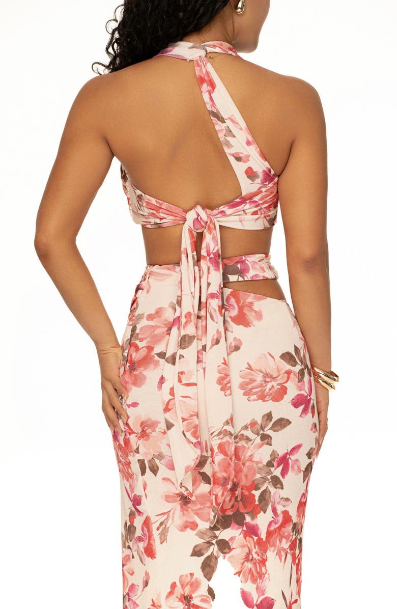 JLUXLABEL New Age Floral Crop Top & Skirt Set, Alternate, color, 